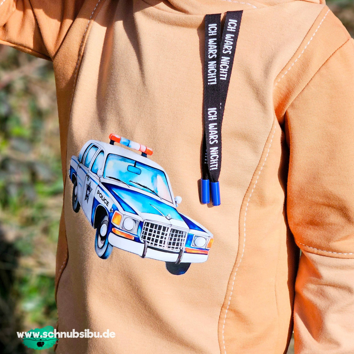 Bügelbild Polizeiauto